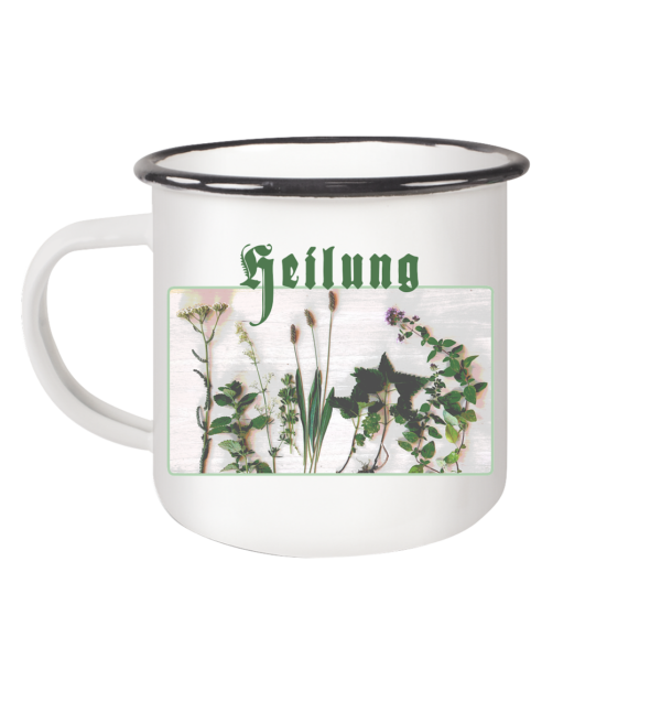 Heilung- Emaille Tasse – Bild 2