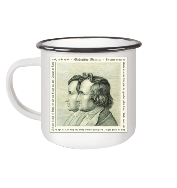 Gebrüder Grimm - Emaille Tasse – Bild 2