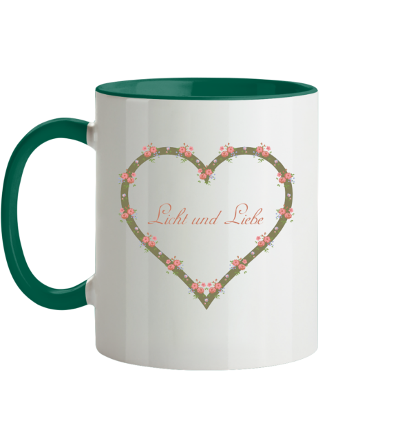 Licht und Liebe - Tasse zweifarbig – Bild 6