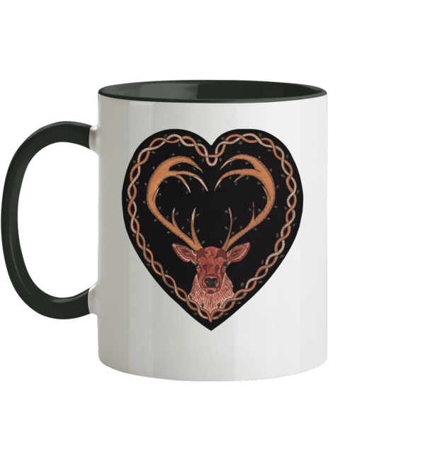 Hirsch - Tasse zweifarbig – Bild 2