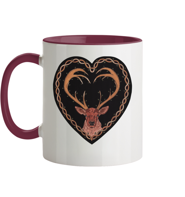 Hirsch - Tasse zweifarbig – Bild 4