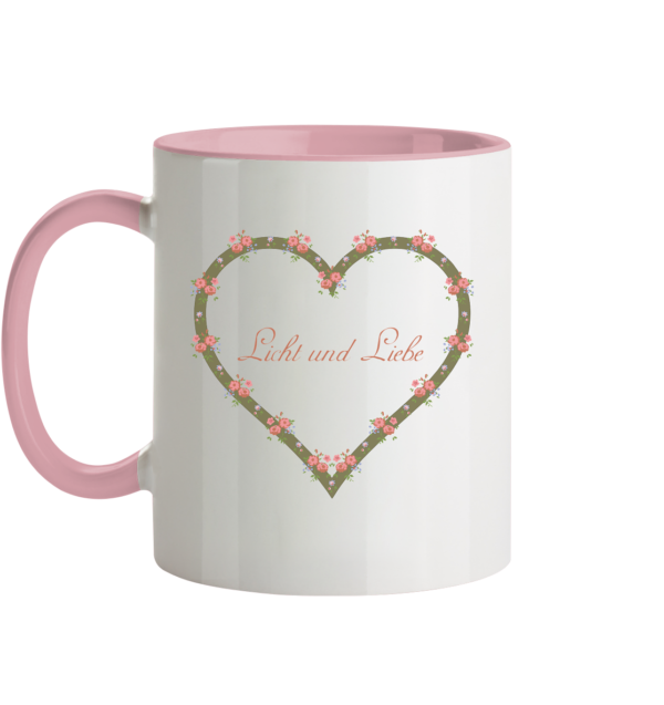 Licht und Liebe - Tasse zweifarbig – Bild 2