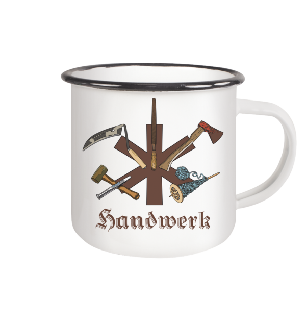 Handwerk - Emaille Tasse