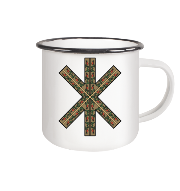 Hagal - Emaille Tasse