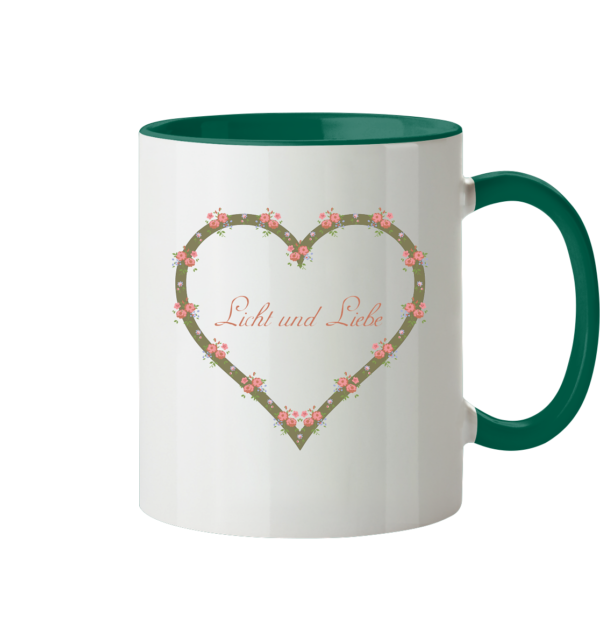 Licht und Liebe - Tasse zweifarbig – Bild 5